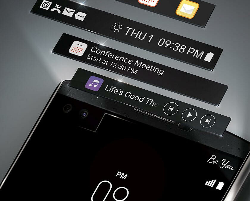 LG V10 Second Screen