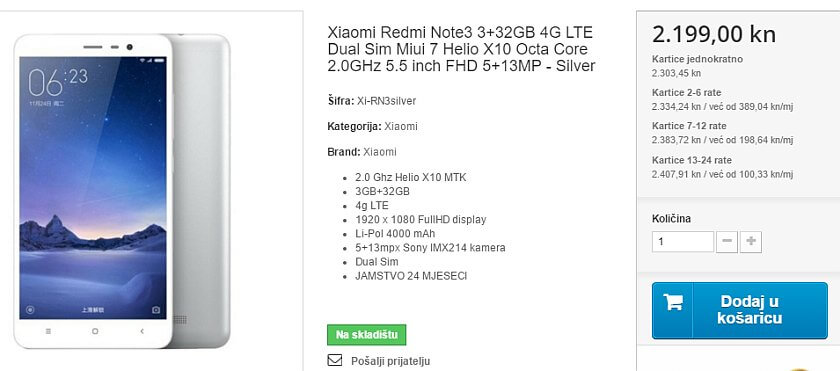 Xiaomi REdmi Note 3