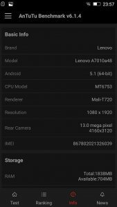 Lenovo Vibe X3 Lite benchmark 3