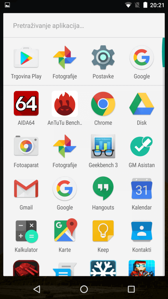 Google Andorid One General Mobile 5 Plus sucelje 2