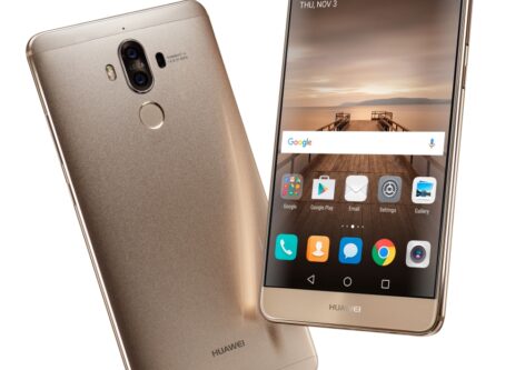 Mate 9 Champagne Gold Front Back lr