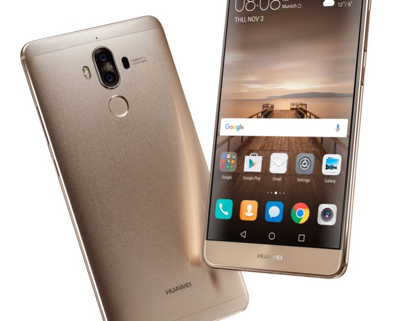 Mate 9 Champagne Gold Front Back lr