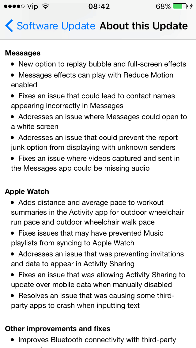 iOS 10 upgrade 2
