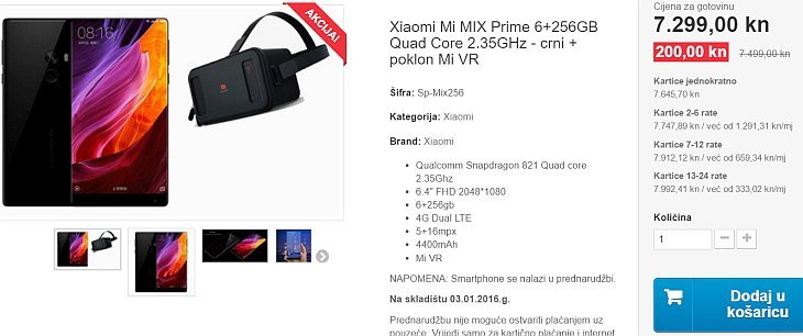 Xiaomi Mi MIX Prime 6256GB