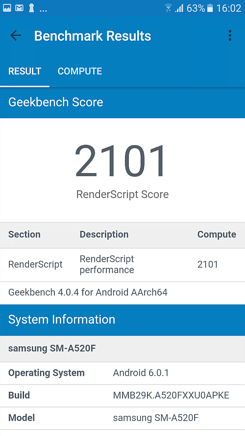 Samsung A5 2017 benchmark 15