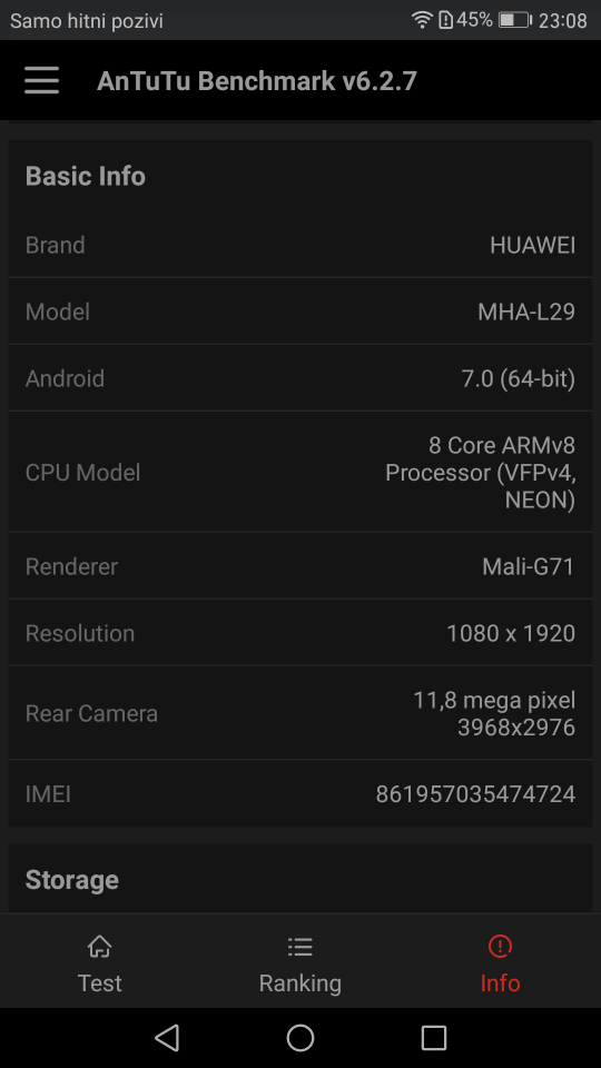 Huawei Mate 9 benchmark 3