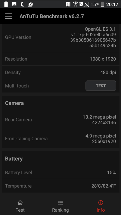 HTC U Play benchmark 4