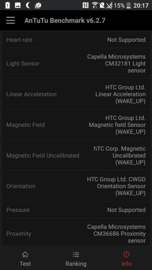 HTC U Play benchmark 7