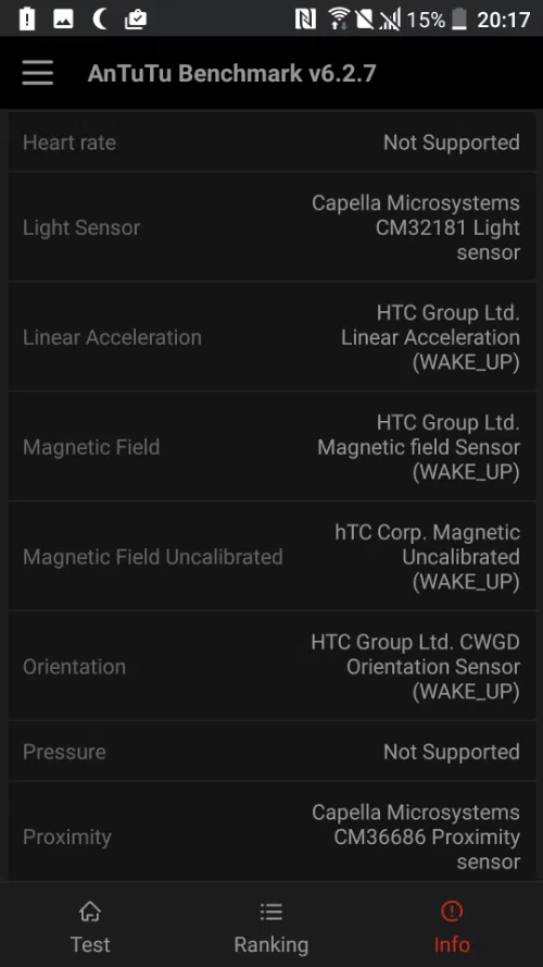 HTC U Play benchmark 7