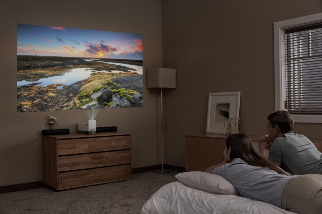 LG ProBeam Projector HF85J Bedroom
