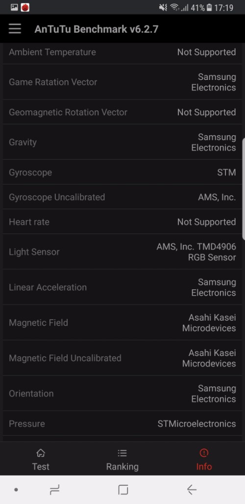 Samsung Note8 benchmark 6