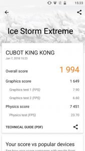 Cubot King Kong benchmark 13 1