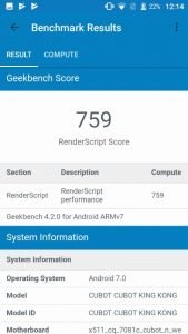 Cubot King Kong benchmark 8 1