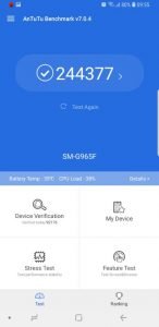 Samsung S9 AnTuTu Benchmark 5