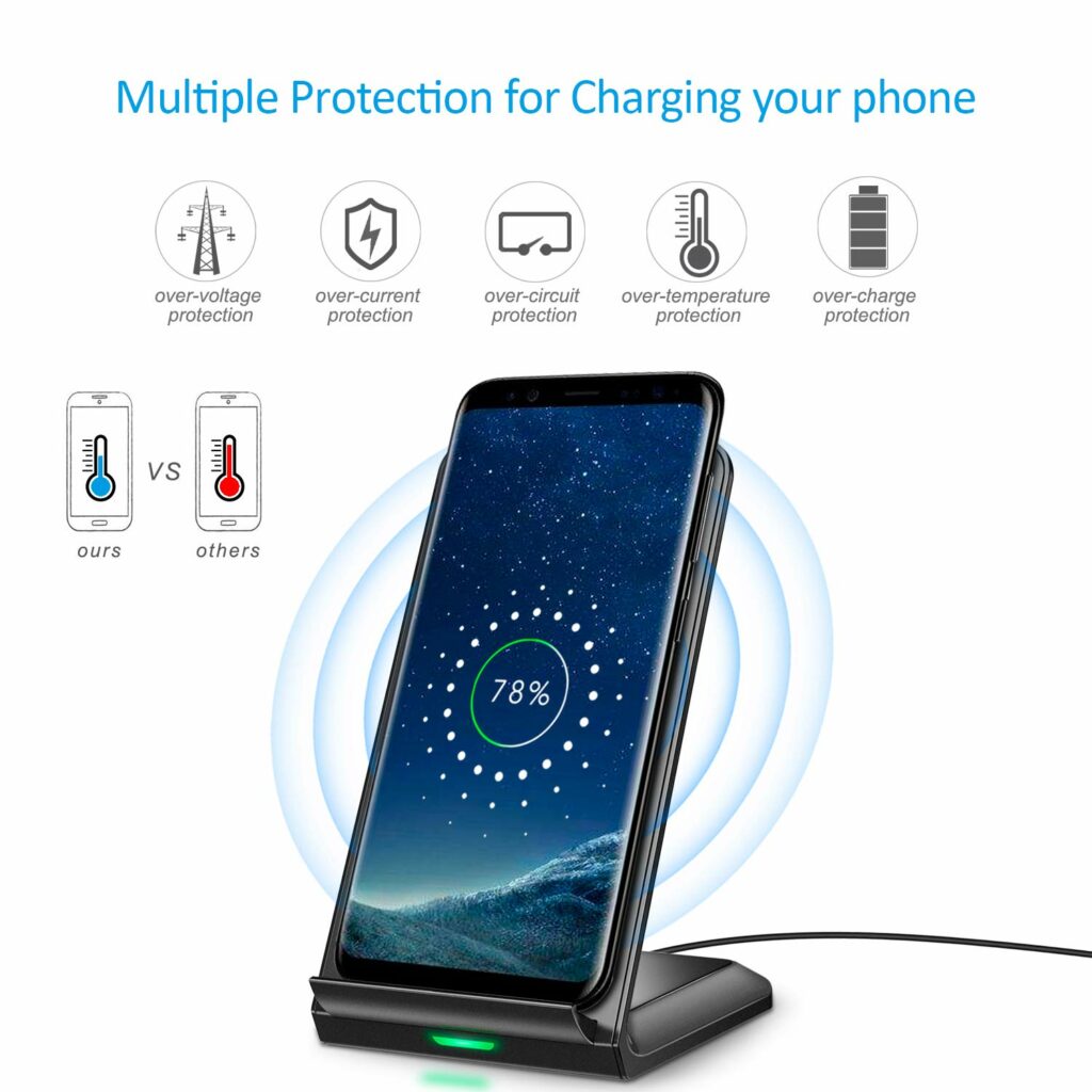 T524S 7.5W Fast Wireless Charging Stand