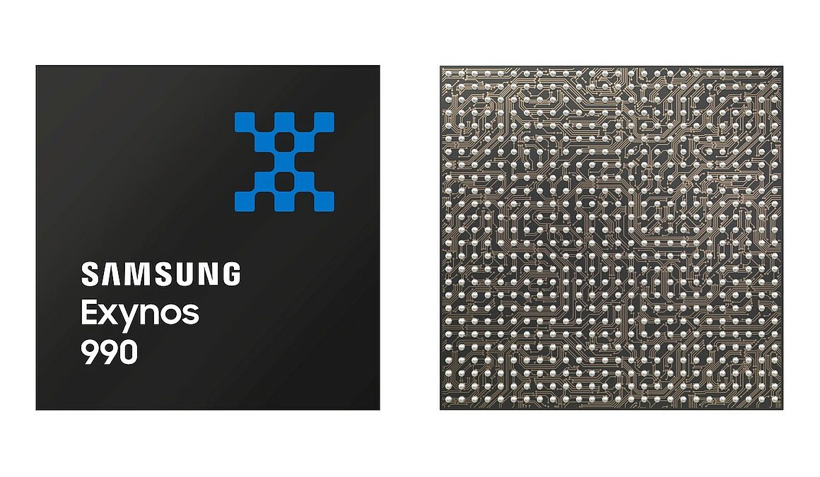 Exynos 990 Front and Back