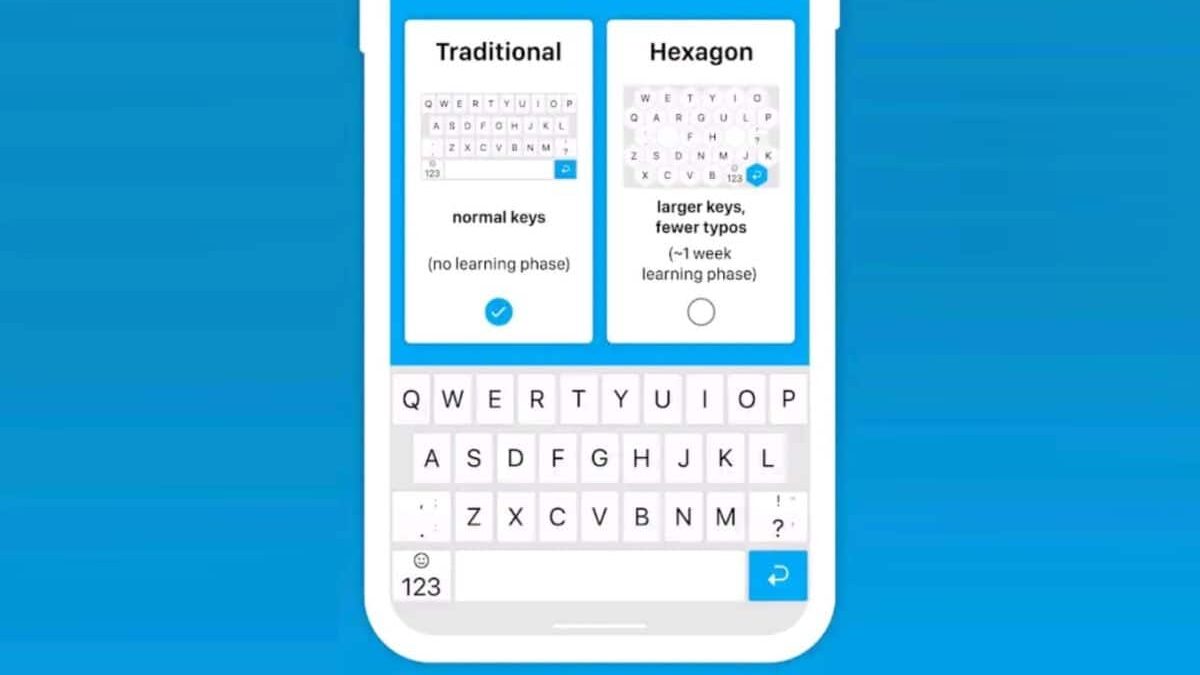 QWERTY i heksagonalna tipkovnica