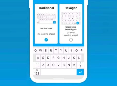 QWERTY i heksagonalna tipkovnica
