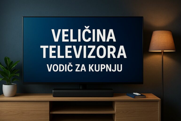 Vodič za veličinu televizora 2025 - koliko velik TV trebate