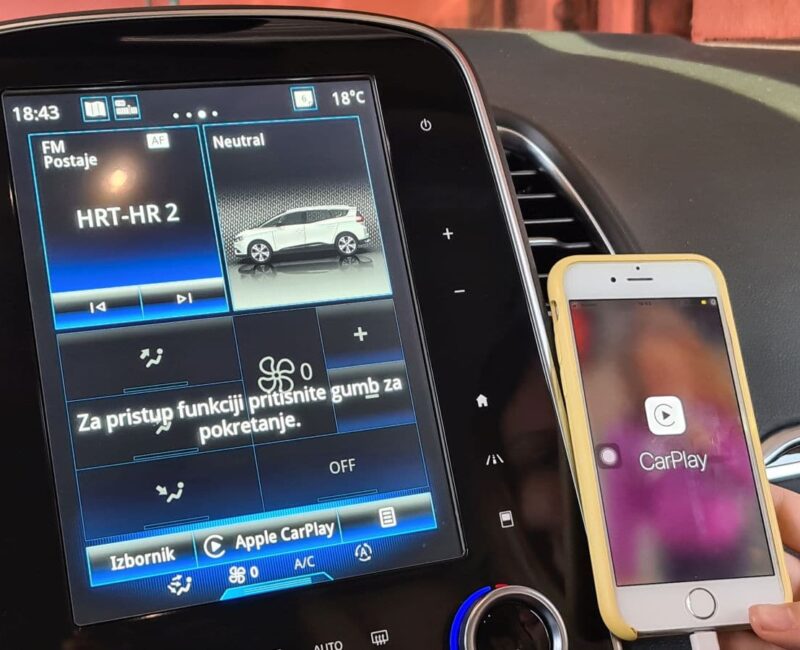 Apple CarPlay u Renault Grand Scenic 3