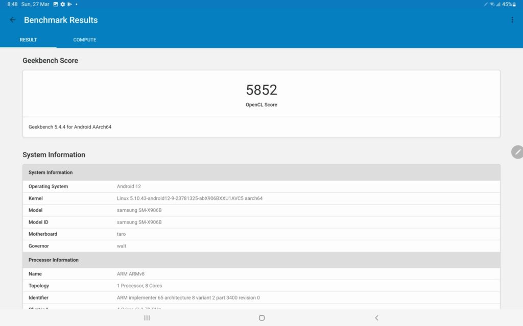 Screenshot 20220327 204805 Geekbench 5 scaled