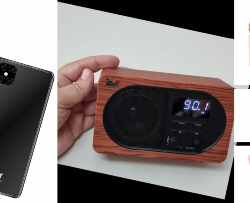 meanIT TWS B200Smartphone X4 radio alarm sat i Bluetooth zvucnik B4