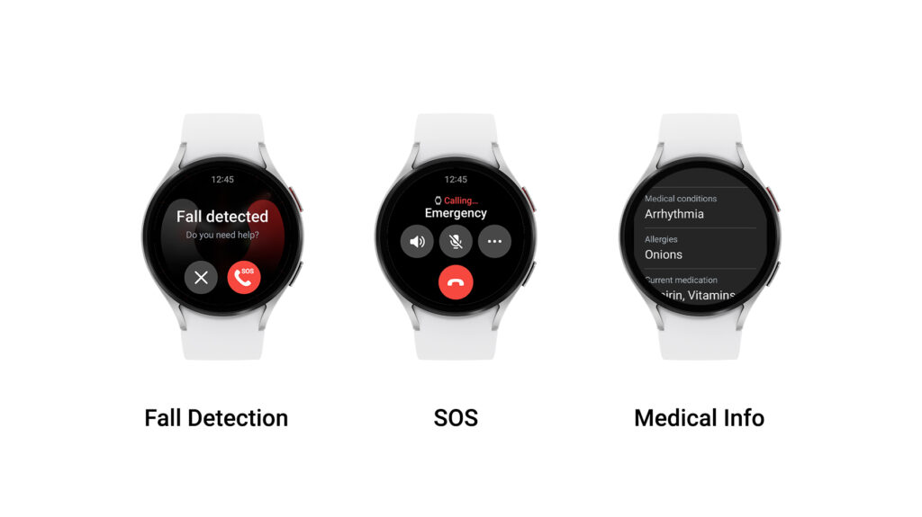 Galaxy Watch5 series One UI 5 Watch Safety
