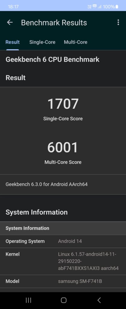 Screenshot 20241119 181755 Geekbench 6