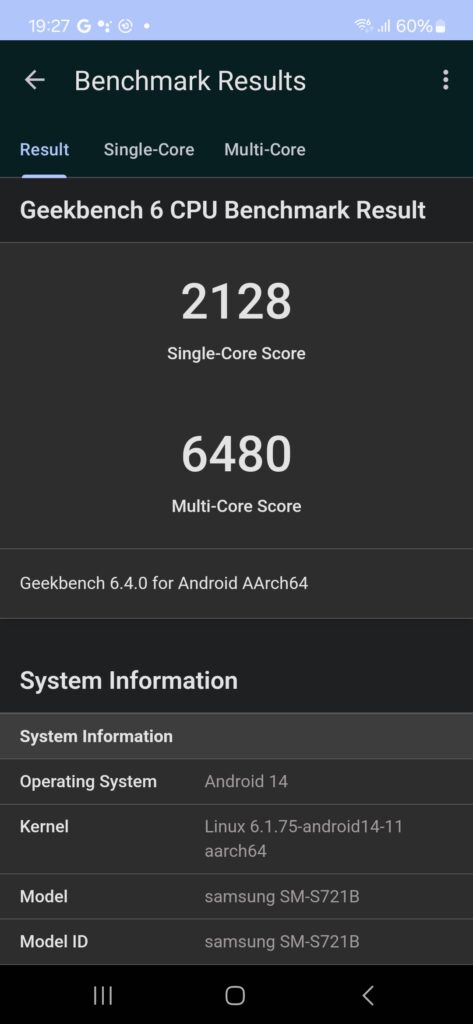 Screenshot 20250218 192751 Geekbench 6