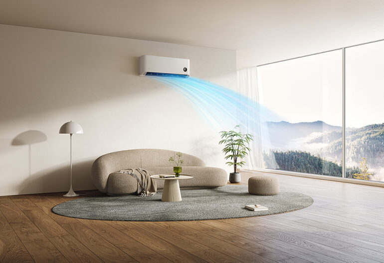 Mijia Air Conditioner Pro Eco Inverter Summer scene with wind