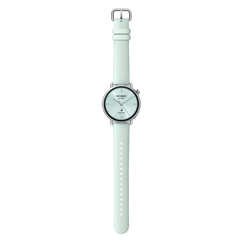 Xiaomi Watch S4 41mm Mint green front with strap