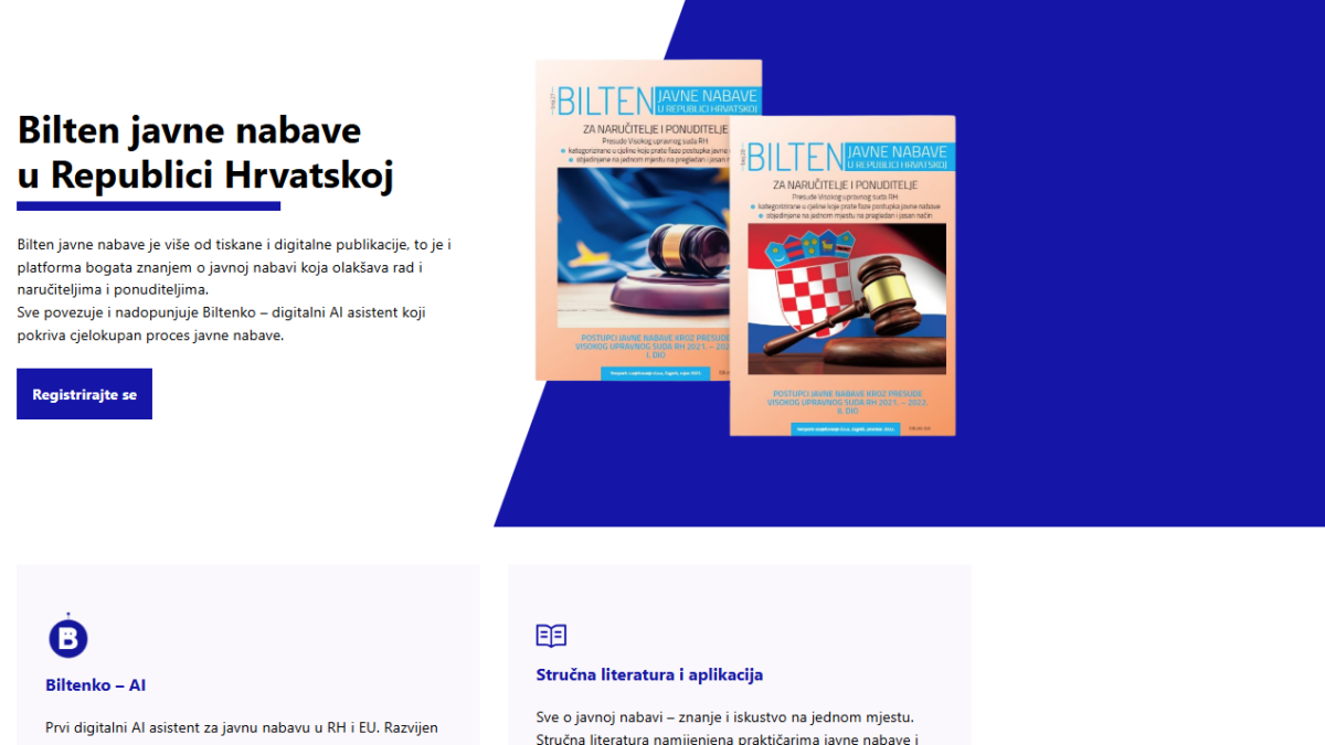 Bilten javne nabave screenshot