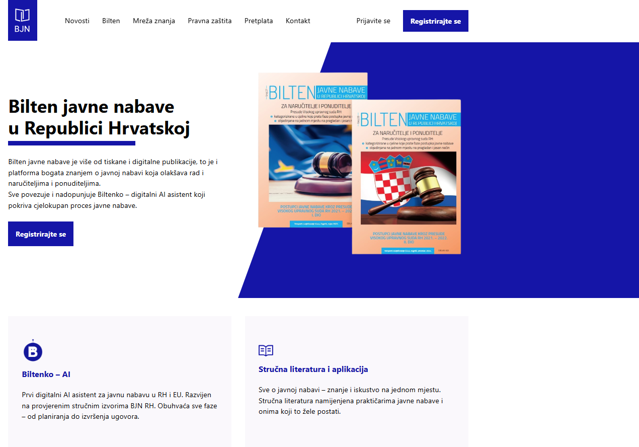 Bilten javne nabave screenshot