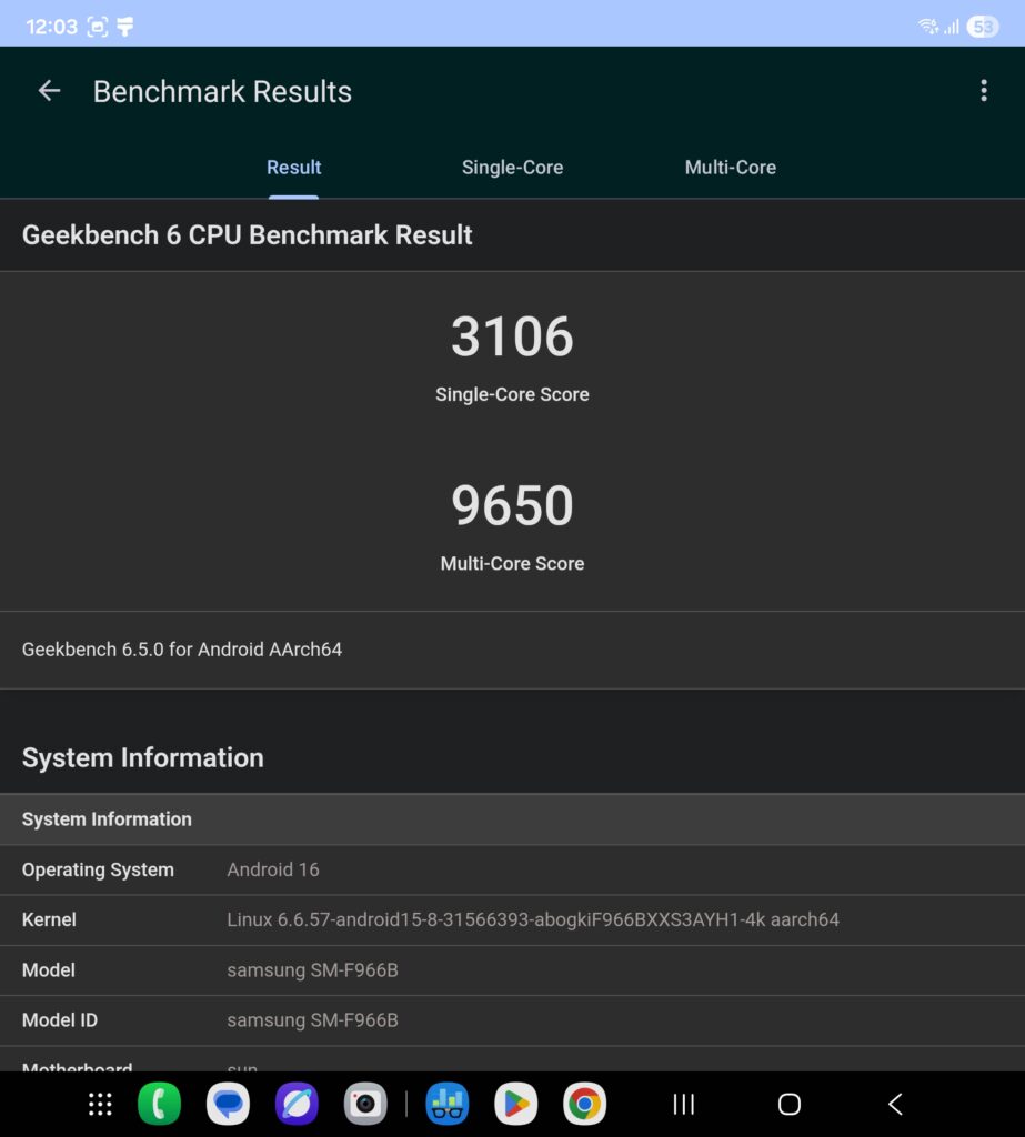 Screenshot 20250917 120330 Geekbench 6