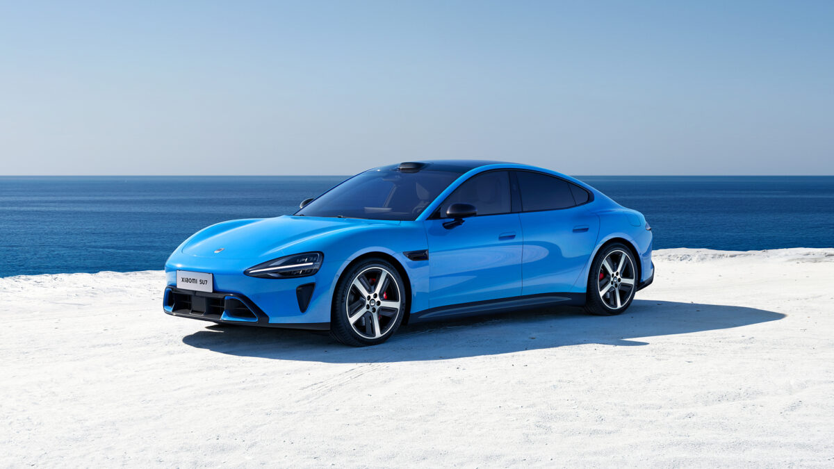 New generation Xiaomi SU7 02 Coastal Blue