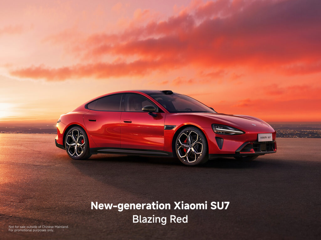 New generation Xiaomi SU7 03 Blazing Red