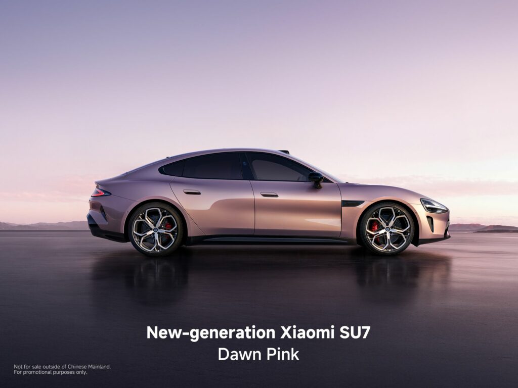 New generation Xiaomi SU7 09 Dawn Pink